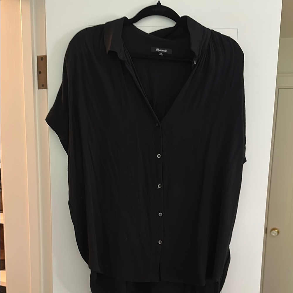 Madewell Black Button Down Shirt
